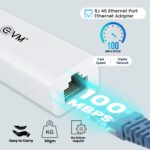 EVM USB 2.0 to RJ45 Ethernet Adapter with 3-Port USB Hub | High-Speed LAN Adapter - Image 4