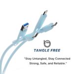 EVM 4-in-1 Multi Charging & Data Cable 60W 1M Blue (M-5) - Image 3