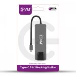 EVM 5-in-1 USB Type-C Hub with Gigabit Ethernet | 1000Mbps | PD Charging - Image 4