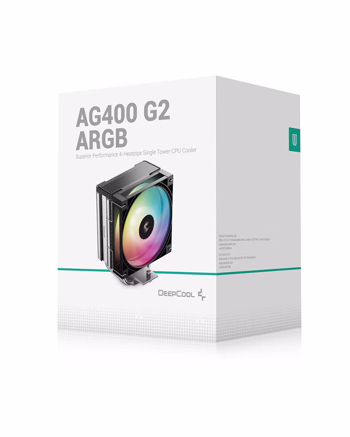 06 DeepCool AG400 G2 ARGB Tower CPU Cooler Premium Air Cooling Solution Black