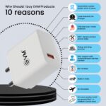 EVM CH-06 EnQuick QC 3.0 Fast Charging Adapter – White - Image 5