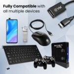 EVM Type-C OTG Adapter Cable for Mobile Devices Black (OTG-04) - Image 4