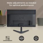 EVM 19-Inch HD LED Monitor | EVM 195 Grand LED | VGA Support | Slim Design | Black