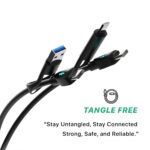 EVM 4-in-1 USB Charging Cable 60W Fast Charge 1M Black - Image 4