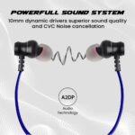 EVM EnSport NB-027 Bluetooth Wireless Neckband (Royal Blue) - Image 3