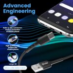 EVM Micro USB Charge & Sync Cable 4Amp – Black 1 Meter (C-011) - Image 6