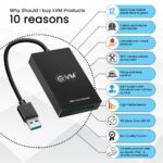 EVM XQD Memory Card Reader USB 3.0 (CR-002) | 5Gbps High-Speed Data Transfer - Image 3