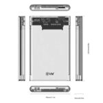 EVM 2.5-inch SATA HDD/SSD Enclosure USB 3.0 | Transparent | ESC/TP01 - Image 3