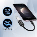 EVM Type-C OTG Adapter Cable for Mobile Devices Black (OTG-04) - Image 3