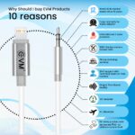 EVM Premium Lightning to 3.5mm Audio Cable Silver – LAUX-01 - Image 2