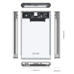 EVM 2.5-inch SATA HDD/SSD Enclosure USB 3.0 | Transparent | ESC/TP02 - Image 3