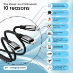 EVM Premium 3-in-1 USB Charging Cable for All Devices Black – M-3 - Image 2