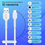 EVM PBC-02 Type-C Charging Cable for Power Bank – White 300mm - Image 2