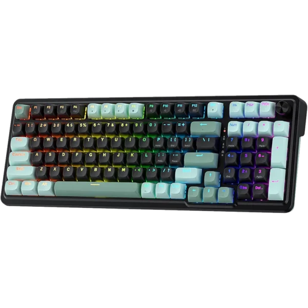 Eisa K686 96% Wired RGB Mechanical Keyboard | Magnetic Switch | Green & Black