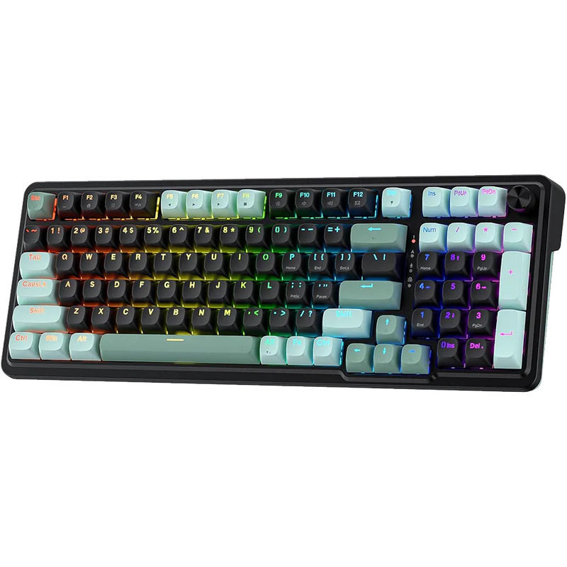 Eisa K686 96% Wired RGB Mechanical Keyboard | Magnetic Switch | Green & Black