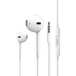 EVM Wired Earphones with 3.5mm Audio Jack & Mic White
