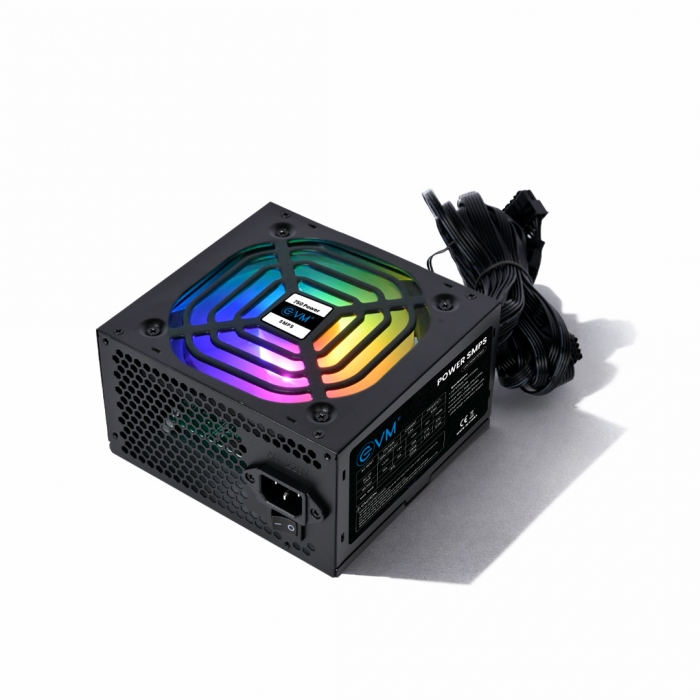 EVM EnGuard 750W Power Supply (SMPS) | 120mm Silent Fan | ATX | Black