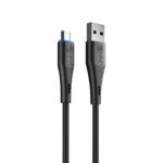 EVM USB-A to Micro USB Fast Charge & Sync Cable 18W 1 Meter Black