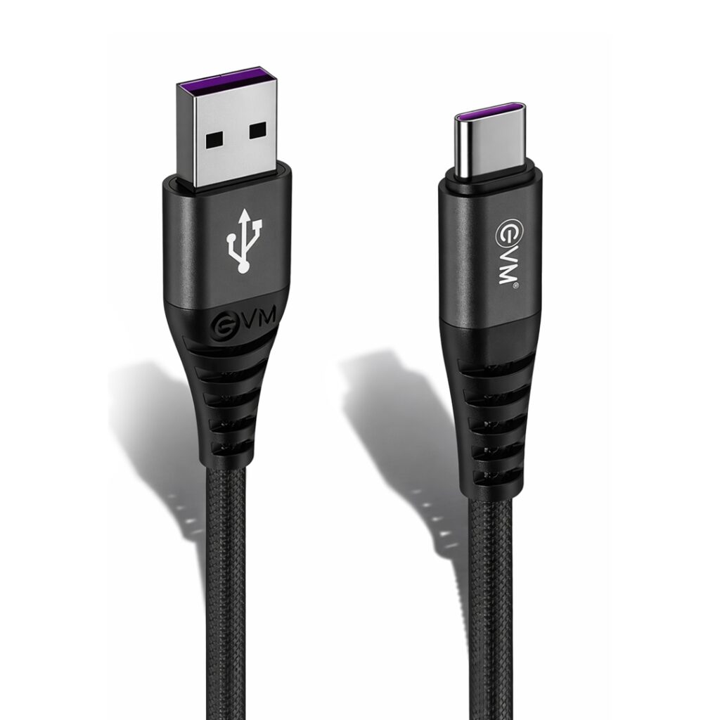 EVM USB-C Charge & Sync Cable for Fast Charging 1.2M Black – SFC-03