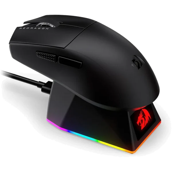 Redragon King Ultra M999 Tri-Mode Gaming Mouse with Magnetic Charging Dock