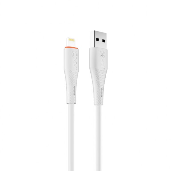 EVM USB to Lightning 12W Charge & Sync Cable 1M PVC (White) – C-019