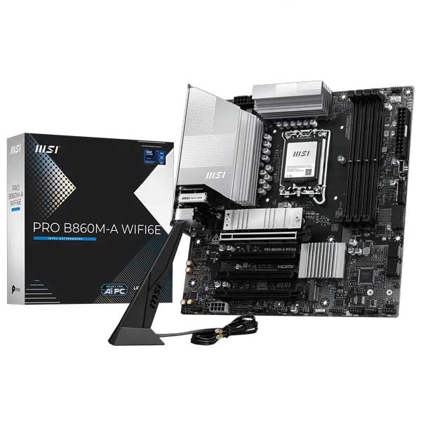 MSI PRO B860M-A WIFI6E Intel B860 mATX Motherboard with DDR5 & WiFi 6E