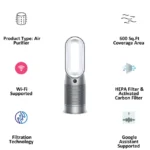 Dyson Purifier Hot+Cool HP07 Air Purifier Fan Heater (White/Silver) - Image 5