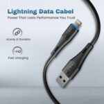 EVM USB to Lightning 12W Charge & Sync Cable 1M PVC (Black) – C-019 - Image 5