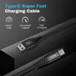 EVM USB-C Charge & Sync Cable for Fast Charging 1.2M Black – SFC-03 - Image 4