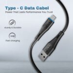 EVM C-018 USB to Type-C Charge & Sync Cable 25W Fast Charging PVC Black 1 Meter - Image 6