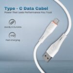 EVM USB to Lightning 12W Charge & Sync Cable 1M PVC (White) – C-019 - Image 5