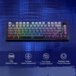 Redragon Ucal Pro K673 Pro 75% Tri-Mode Mechanical Keyboard – Concrete Jungle - Image 7