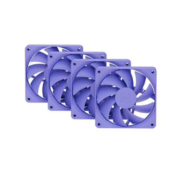 HYTE FA12 Luxury High-Airflow 120mm Cabinet Fans (4-Pack) – Taro Milk | PWM | Fluid Dynamic Bearing | FAN-HYTE-FA12-TM-4