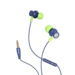 EVM 3.5mm Wired Earphones with Built-in Mic Blue (EVM-HF-03) - Image 4