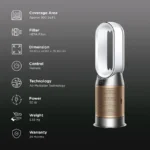 Dyson Purifier Hot+Cool HP2 De-NOx HP12 Air Purifier Heater & Fan (White/Gold) - Image 5