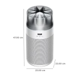 Dyson HushJet™ Compact Smart Air Purifier – White/Silver - Image 2