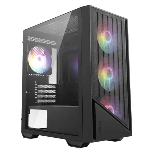 MSI PRO FORGE M051A Micro-ATX Mini Tower Cabinet Compact PC Case Black
