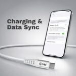 EVM Soft Silicone USB-C to Lightning Cable for Charging & Data Transfer – White 1M - Image 4