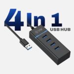 EVM 4-in-1 USB Hub | 1× USB 3.0 + 3× USB 2.0 | 1.5m Cable | EVMDH4P - Image 4