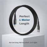 EVM USB to Lightning 12W Charge & Sync Cable 1M PVC (Black) – C-019 - Image 3