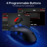 Redragon King Ultra M999 Tri-Mode Gaming Mouse with Magnetic Charging Dock - Image 3