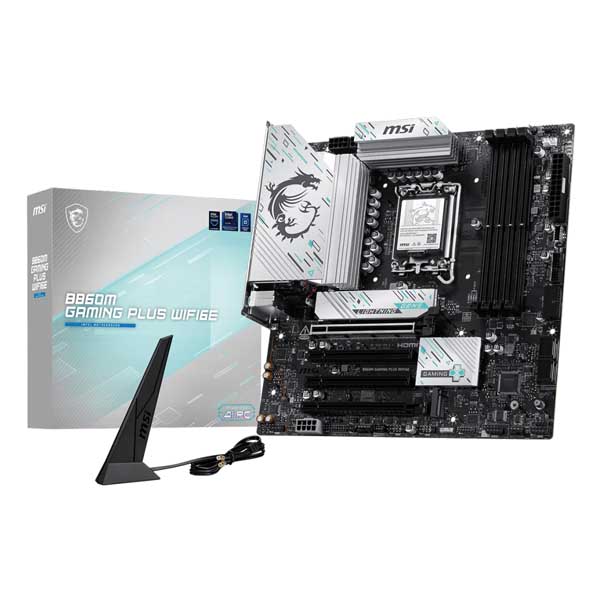 MSI B860M GAMING PLUS WIFI6E – Intel LGA 1851 DDR5 mATX Gaming Motherboard