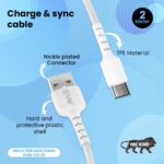 EVM Micro USB Charge & Sync Cable 2M PVC (White) – C2-21 - Image 3