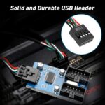 GENERIC 9-Pin USB 2.0 Internal Header Splitter Cable | 1 Female to 2 Male Motherboard Adapter - Image 6