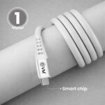 EVM Soft Silicone USB-C to Lightning Cable for Charging & Data Transfer – White 1M - Image 2