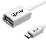 EVM Type-C OTG Adapter Cable for Mobile Devices Silver (OTG-04) - Image 2
