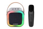 Hammok Duet Bluetooth Speaker with Karaoke Microphone (Black) | Portable Wireless Speaker | Bluetooth 5.3 | Rechargeable