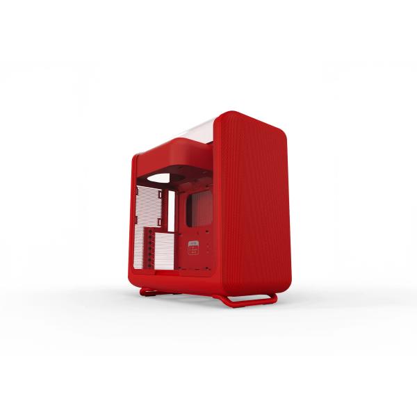 HYTE X50 Modern Performance Mid Tower Gaming PC Case – Wild Cherry | Tempered Glass | High Airflow | ATX