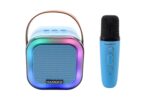 Hammok Duet Bluetooth Speaker with Karaoke Microphone (Blue) | Portable Wireless Speaker | Bluetooth 5.3 | Rechargeable