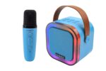 Hammok Duet Bluetooth Speaker with Karaoke Microphone (Blue) | Portable Wireless Speaker | Bluetooth 5.3 | Rechargeable - Image 2